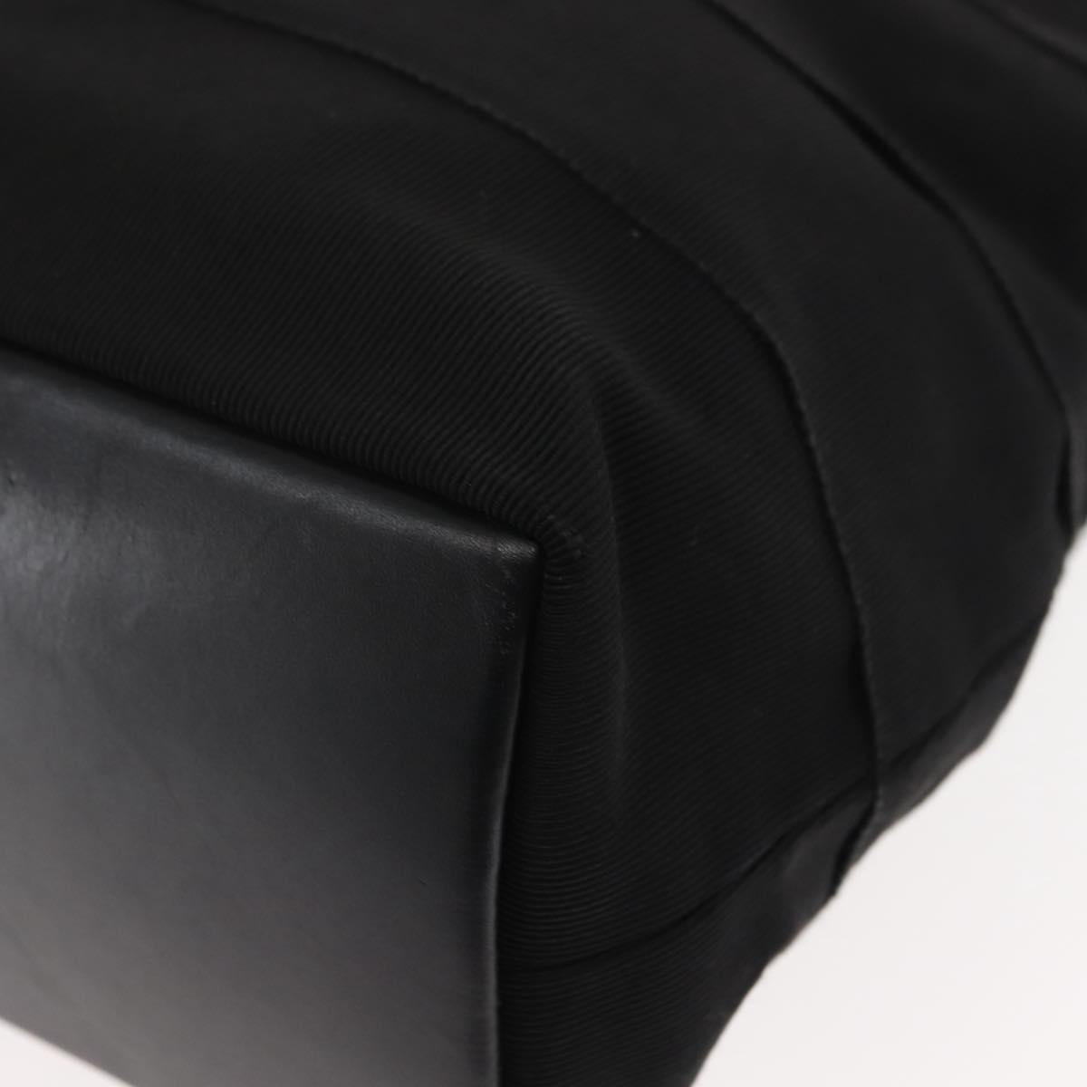 Salvatore Ferragamo Vala Hand Bag Canvas 2way Black Auth BA6795