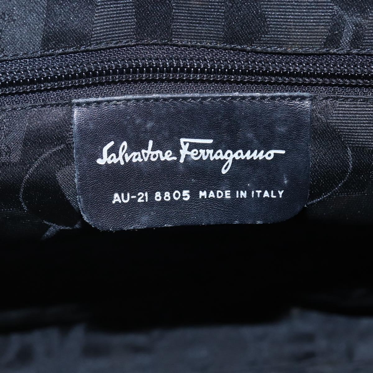 Salvatore Ferragamo Shoulder Bag Leather Brown Auth BA6796