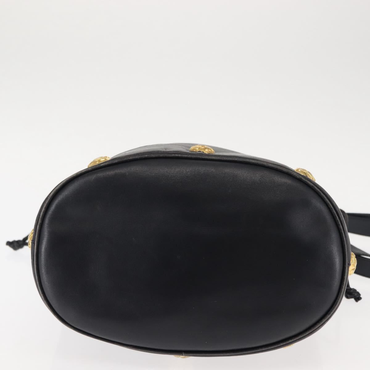 Salvatore Ferragamo Shoulder Bag Leather Navy Auth BA6799