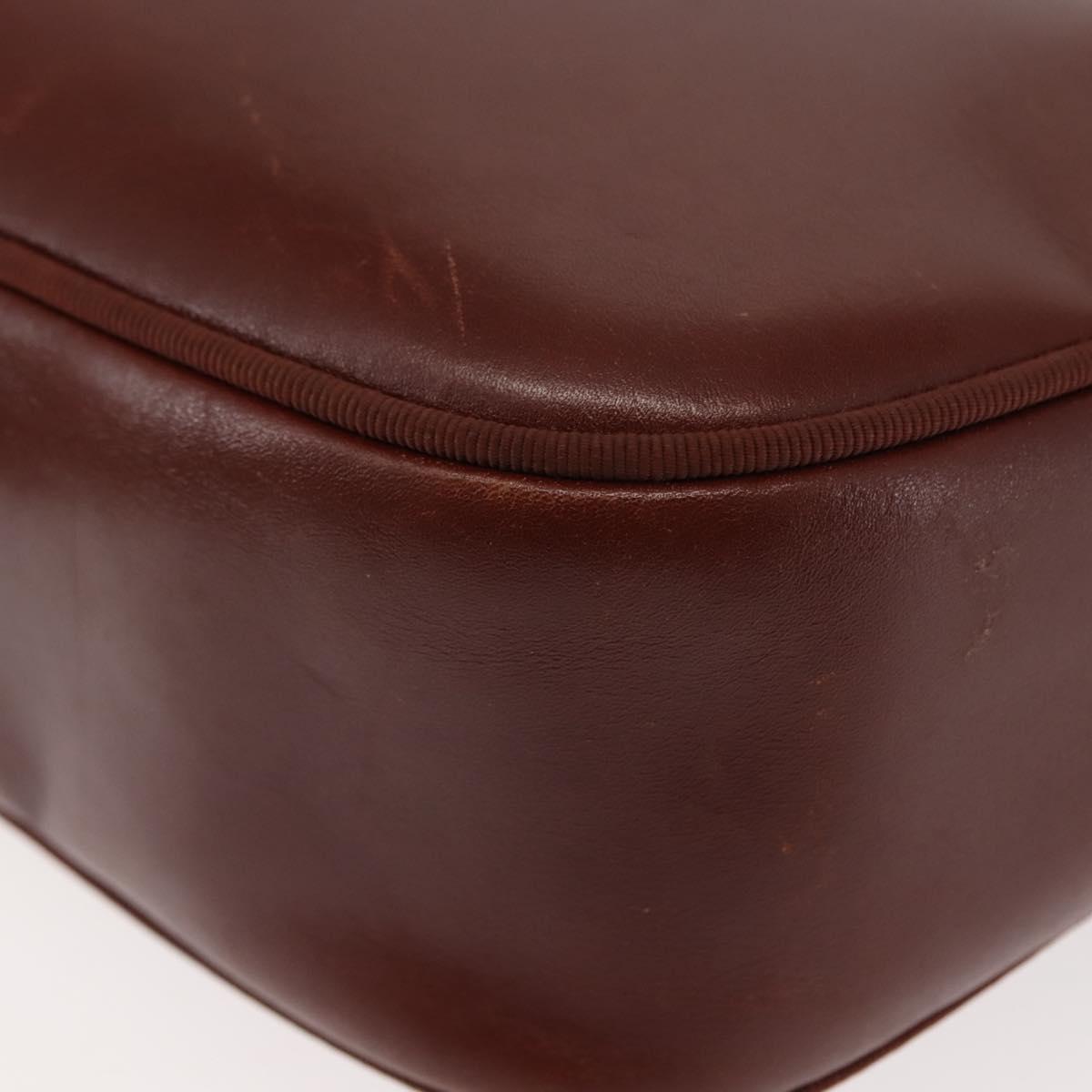 Salvatore Ferragamo Vala Shoulder Bag Leather Brown Auth BA6801