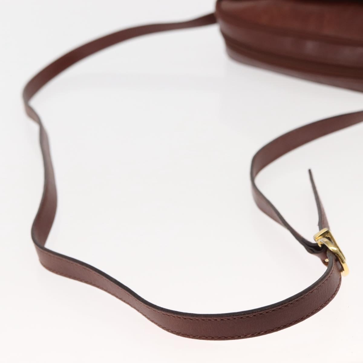 Salvatore Ferragamo Vala Shoulder Bag Leather Brown Auth BA6801