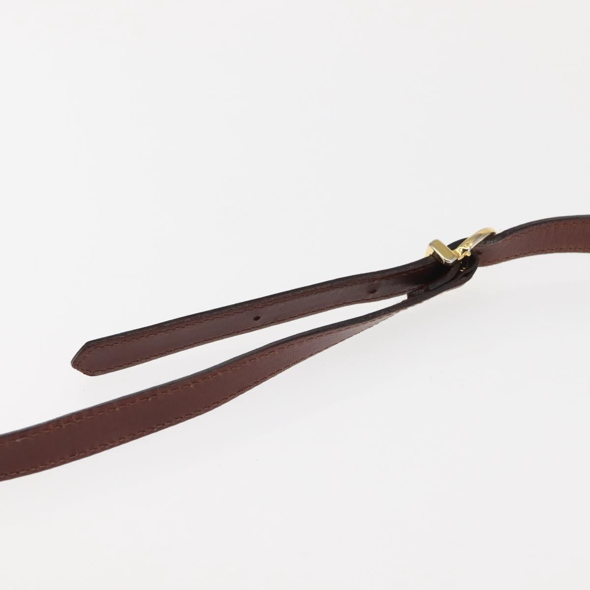 Salvatore Ferragamo Vala Shoulder Bag Leather Brown Auth BA6801