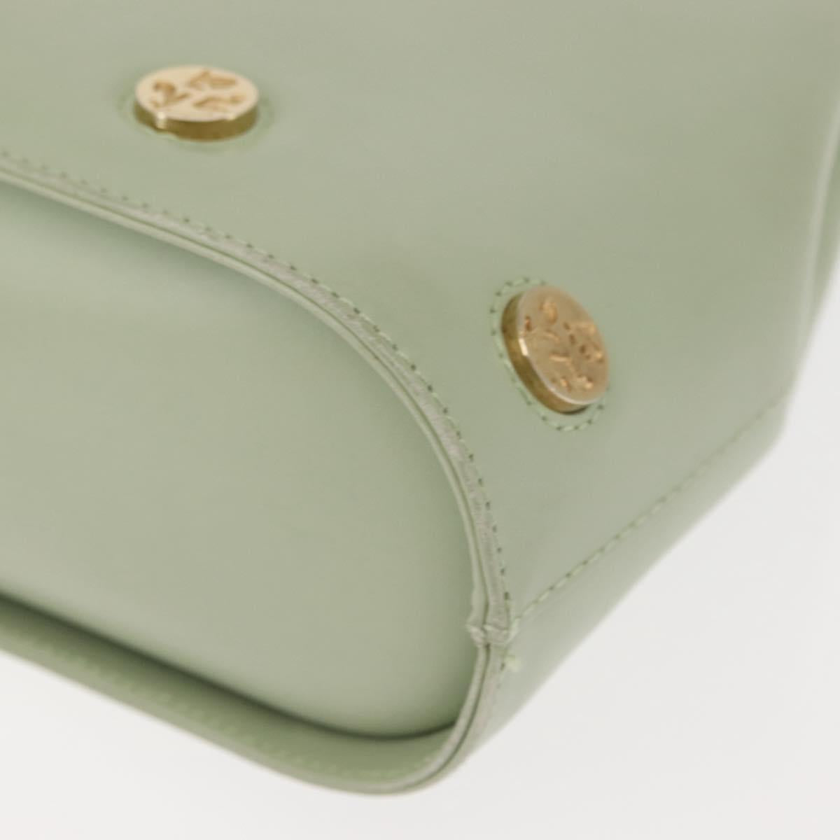 Salvatore Ferragamo Hand Bag Leather 2way Green Auth BA6807