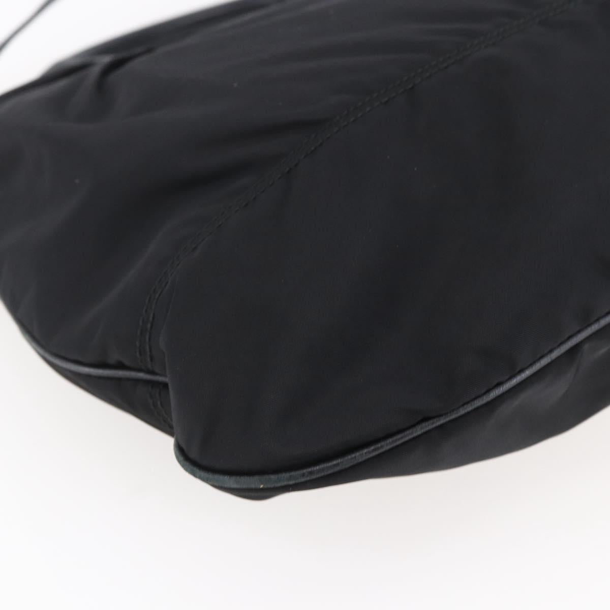 Salvatore Ferragamo Vala Hand Bag Nylon Leather 2way Black Silver Auth BA6809