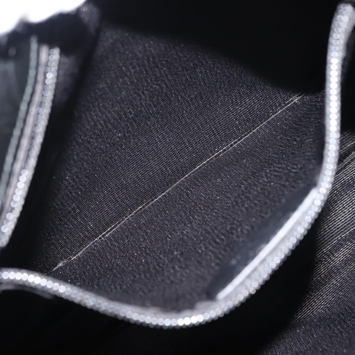 Salvatore Ferragamo Gancini Shoulder Bag Enamel Black Auth BA6810