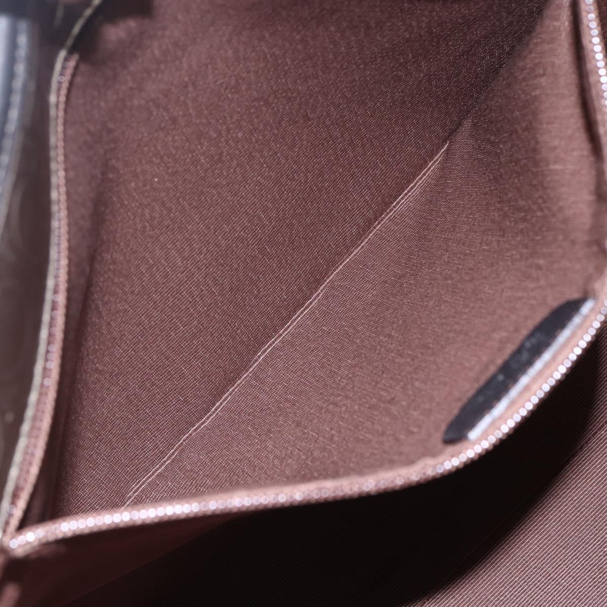 Salvatore Ferragamo Gancini Tote Bag Enamel Gold Auth BA6811