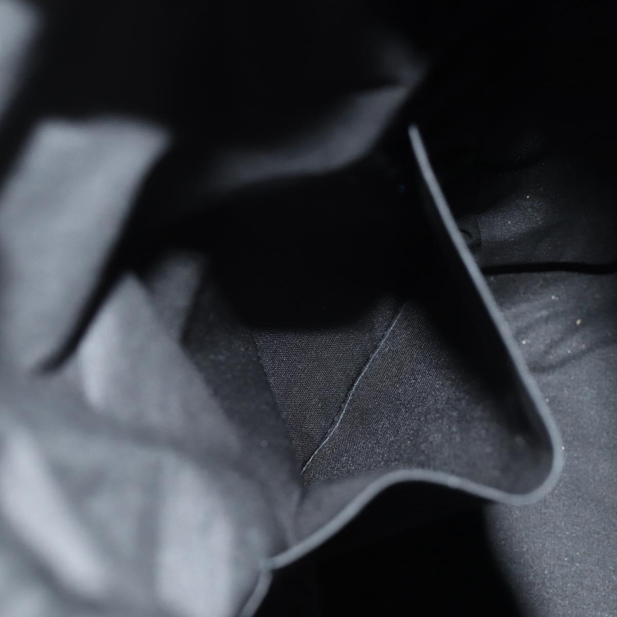 BOTTEGA VENETA Bucket Shoulder Bag Punching leather Black Auth BA6816M