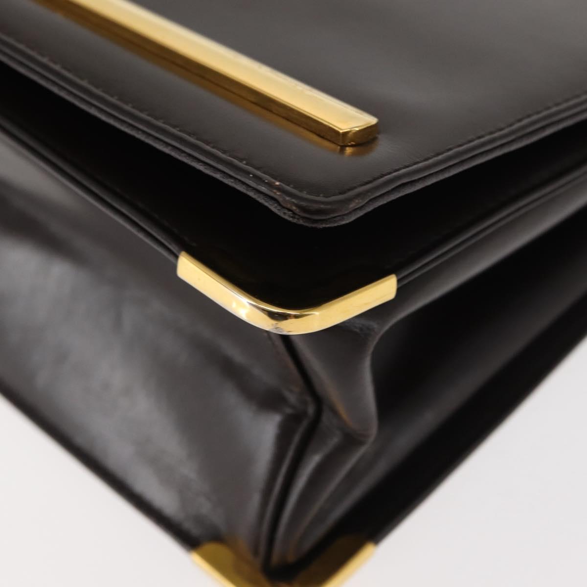 Christian Dior Shoulder Bag Leather Brown Auth BA6824