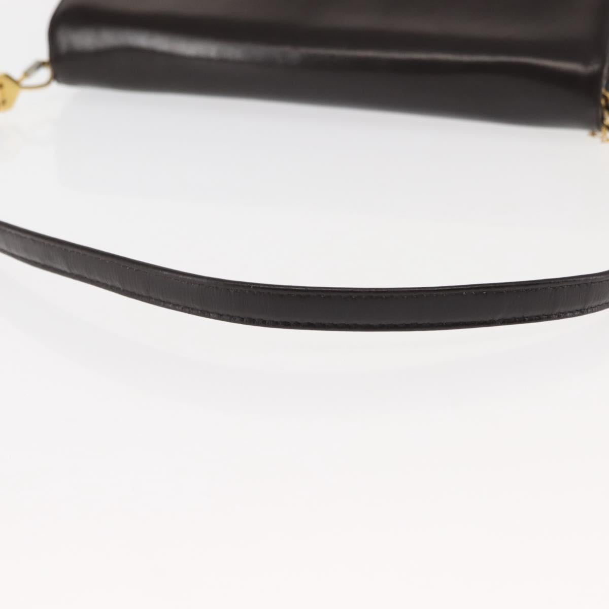 Christian Dior Shoulder Bag Leather Brown Auth BA6824