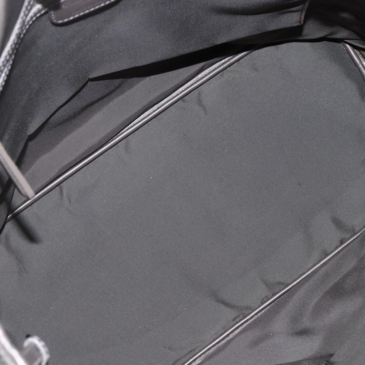 Christian Dior Canage Tote Bag Coated Canvas Gray Auth BA6826