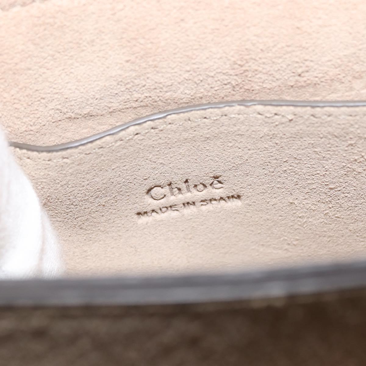 Chloe Fay Shoulder Bag Suede Leather Beige Auth BA6827