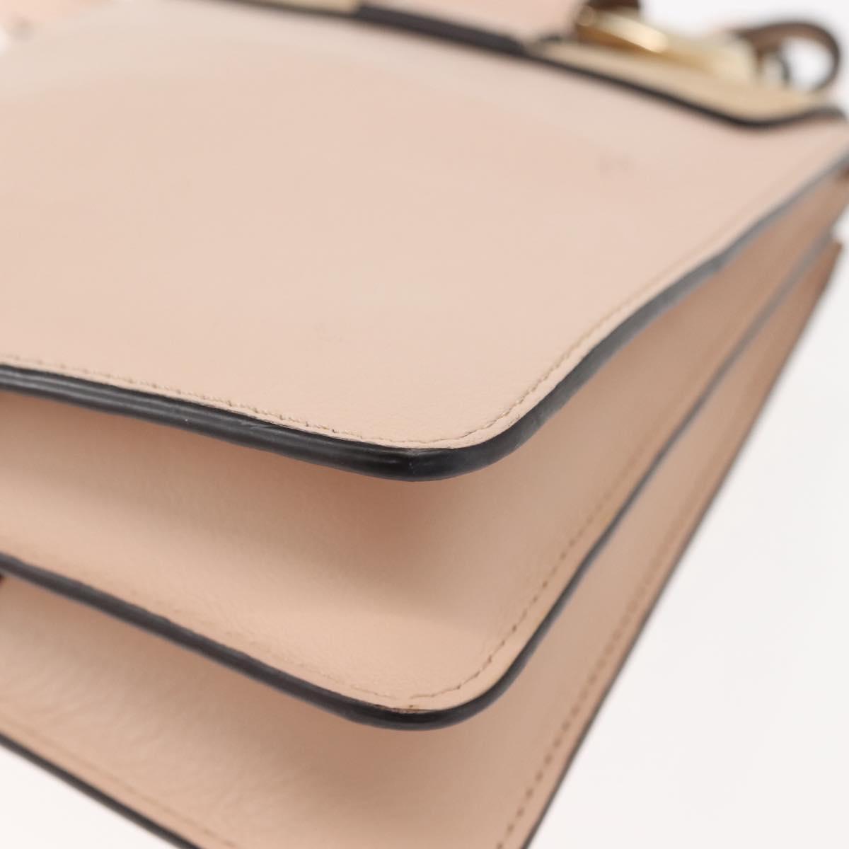 Chloe Fay Shoulder Bag Suede Leather Pink Auth BA6828