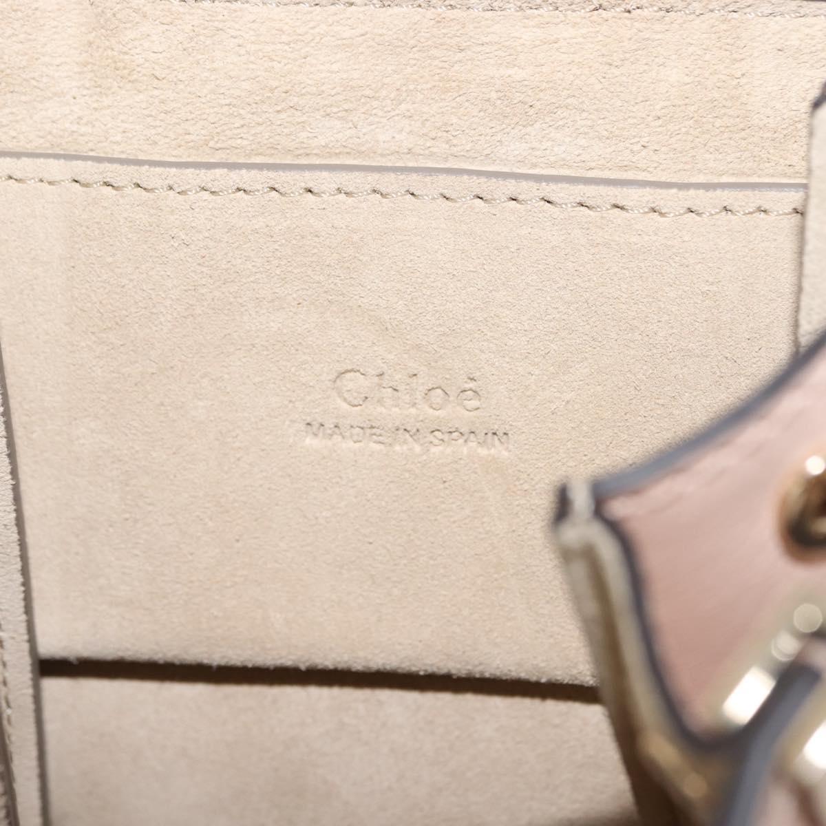 Chloe Fay Shoulder Bag Suede Leather Pink Auth BA6828