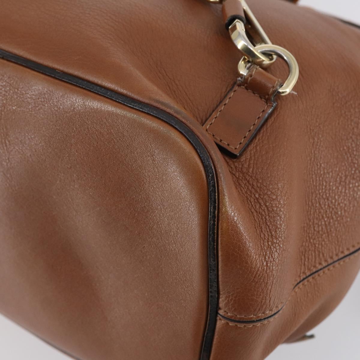 Chloe Fay Backpack Suede Leather 2way Brown Auth BA6830