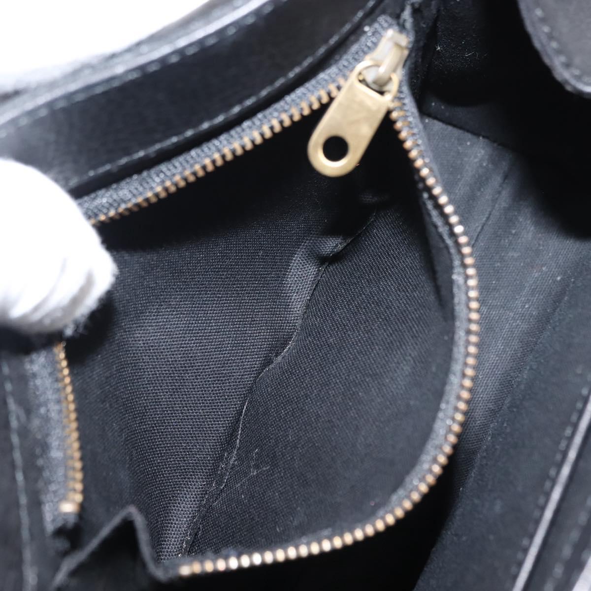 Chloe Hand Bag Leather Black Auth BA6832