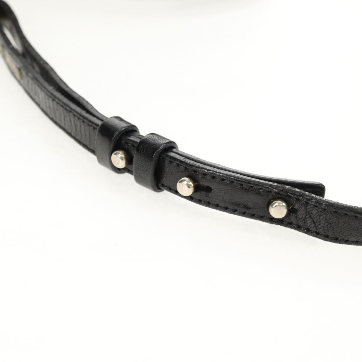 Chloe Etel Hand Bag Leather 2way Black Auth BA6837