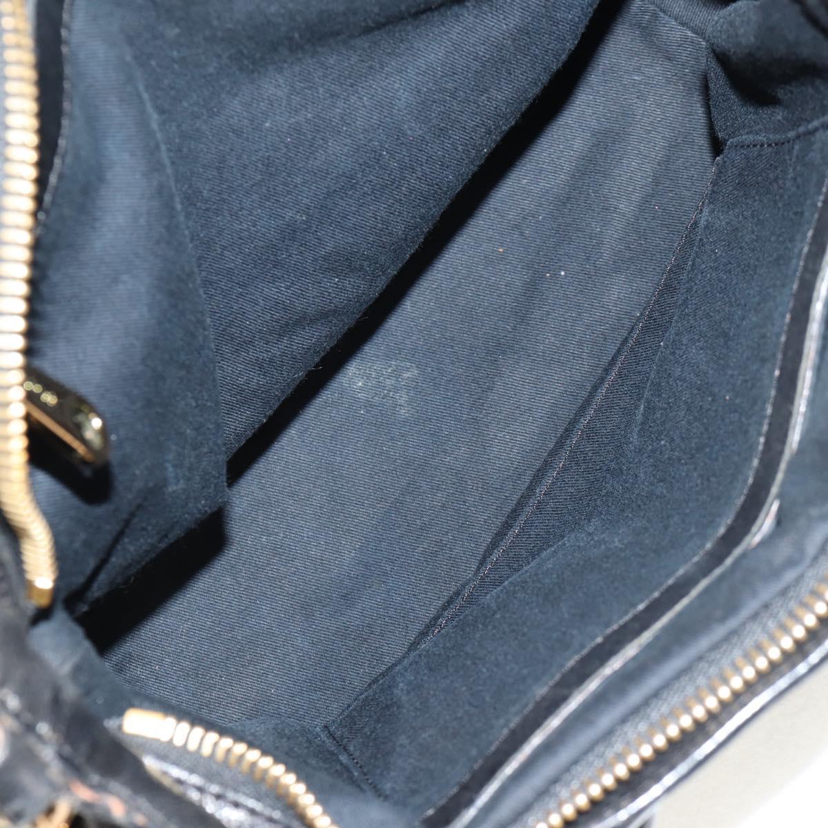 Chloe Etel Hand Bag Leather 2way Black Auth BA6837