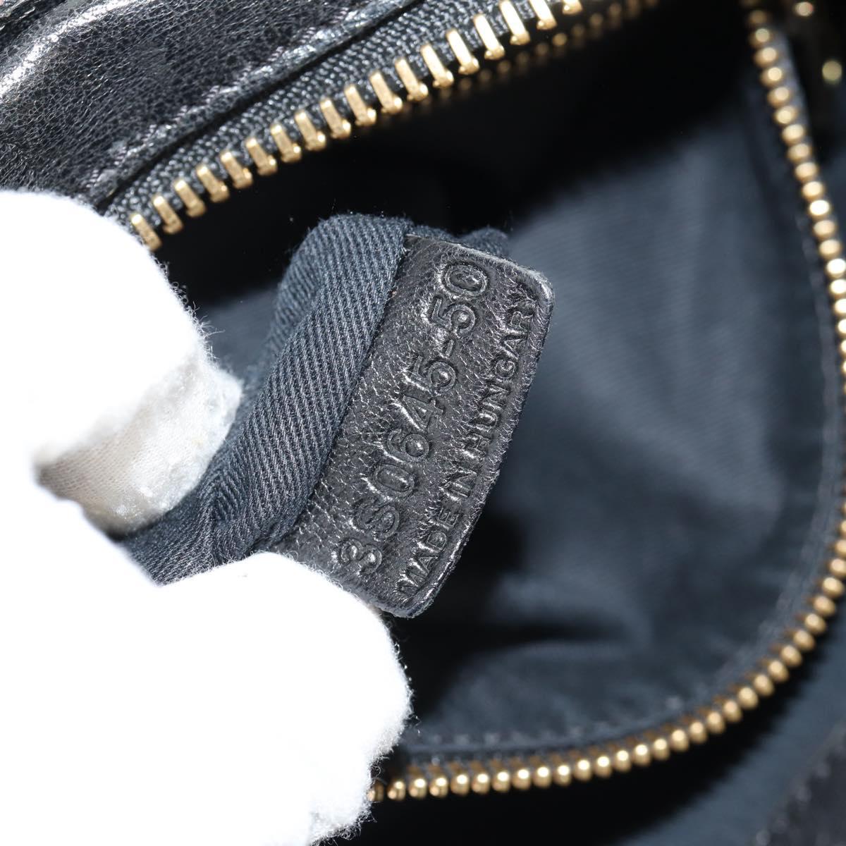 Chloe Etel Hand Bag Leather 2way Black Auth BA6837