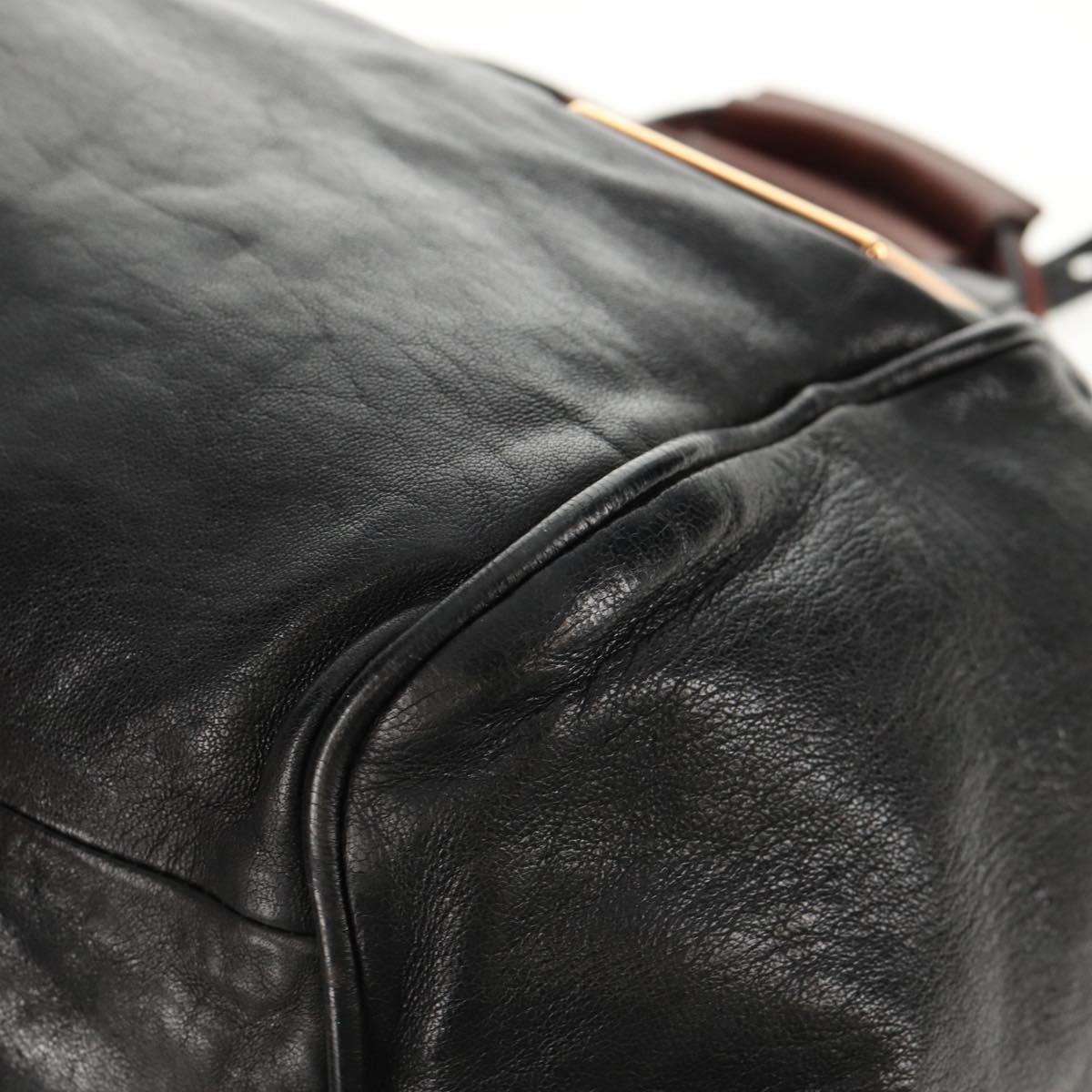 Chloe Etel Hand Bag Leather 2way Black Auth BA6838