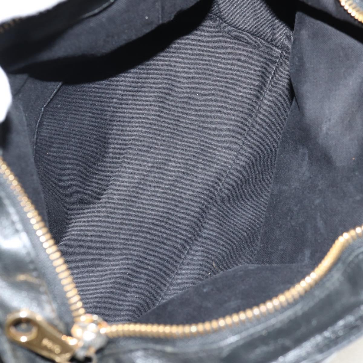 Chloe Etel Hand Bag Leather 2way Black Auth BA6838