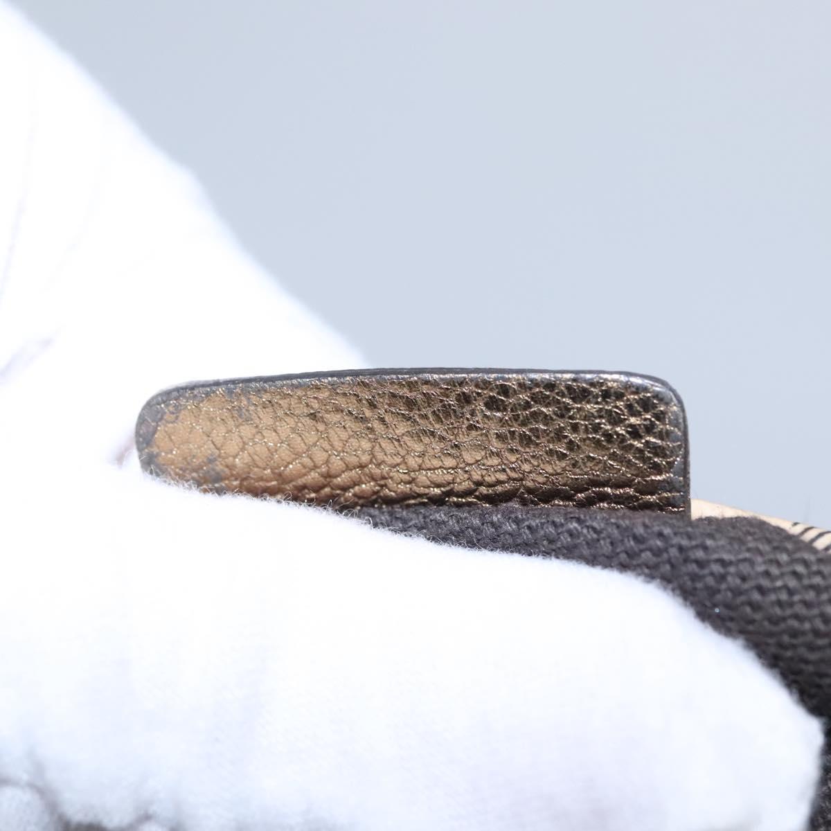 BURBERRY Nova Check Shoulder Bag PVC Beige Brown gold Auth BA684