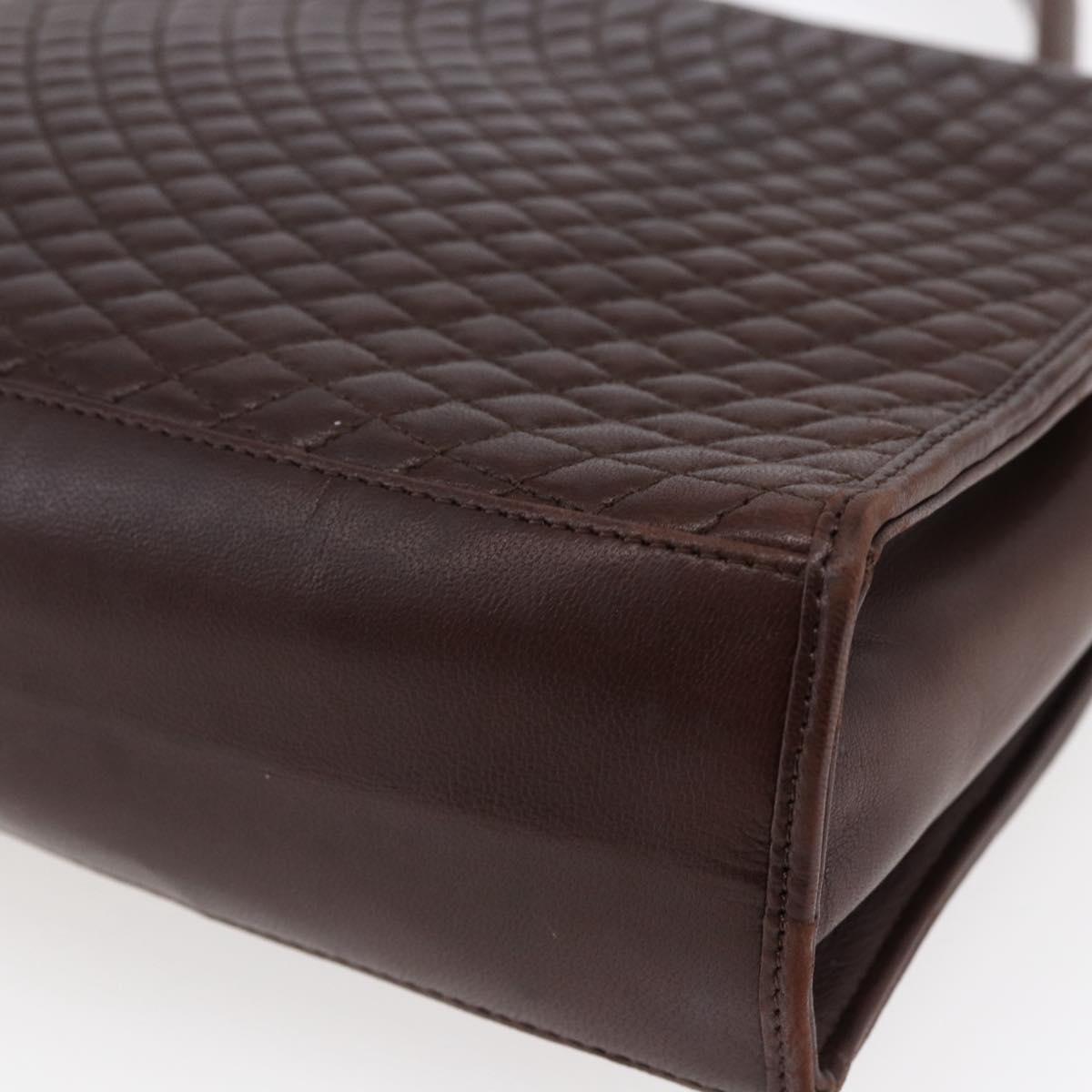 BALLY Hand Bag Leather Brown Auth BA6842