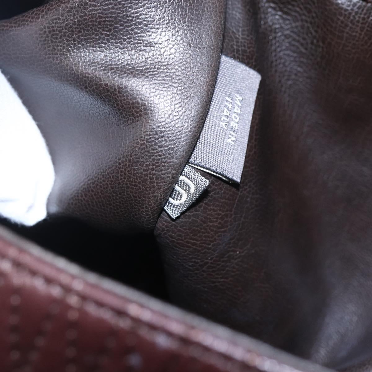 BALLY Hand Bag Leather Brown Auth BA6842