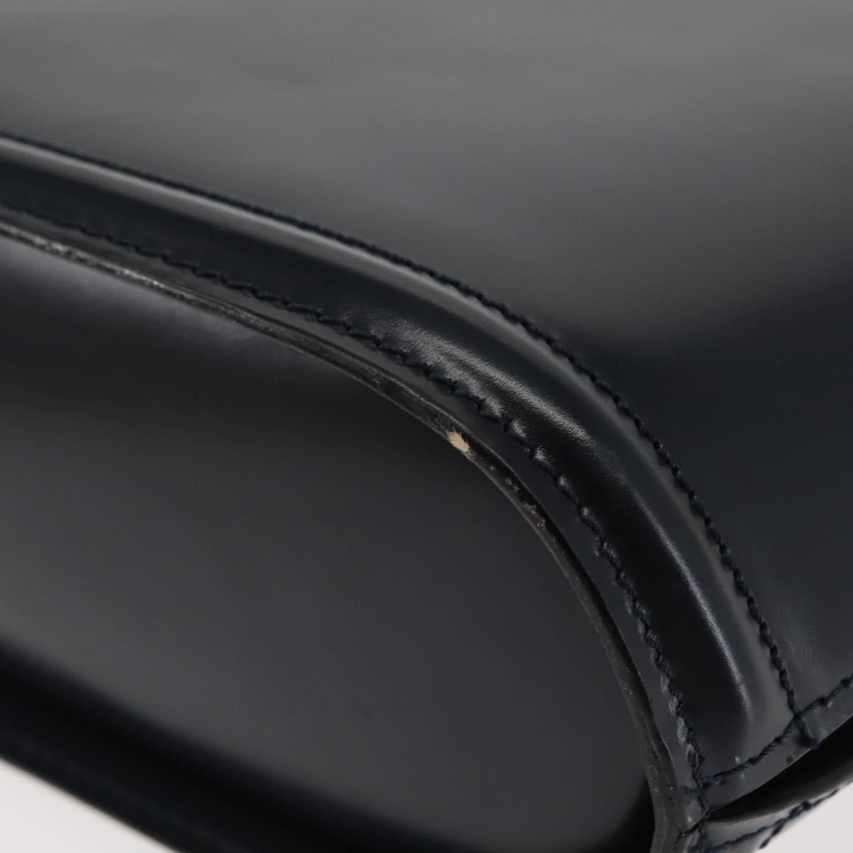BALLY Shoulder Bag Leather Navy Auth BA6844