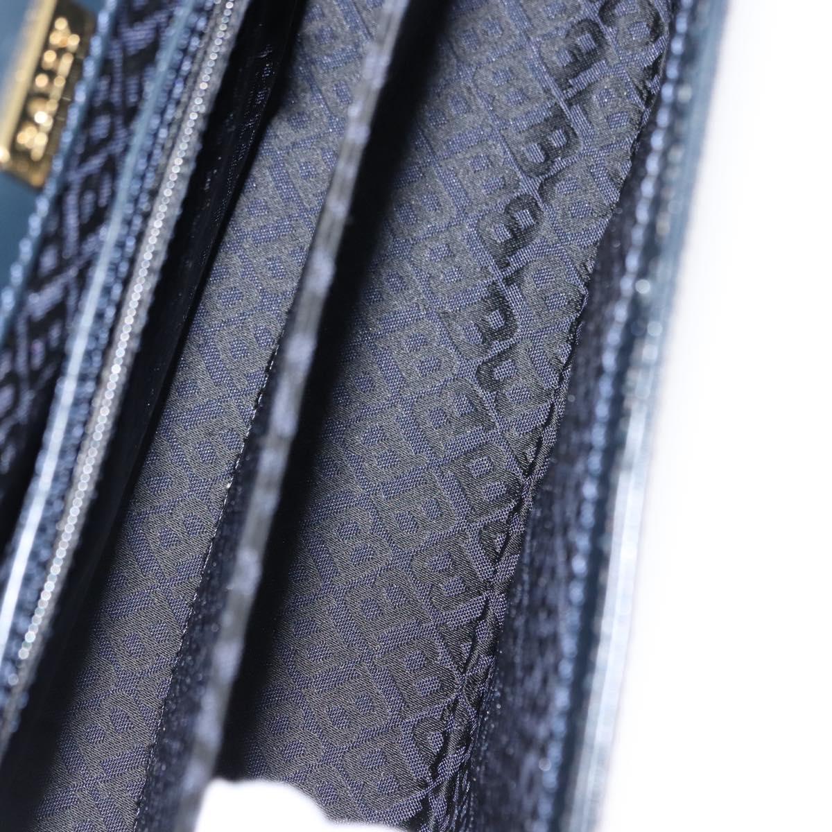 BALLY Shoulder Bag Leather Navy Auth BA6844