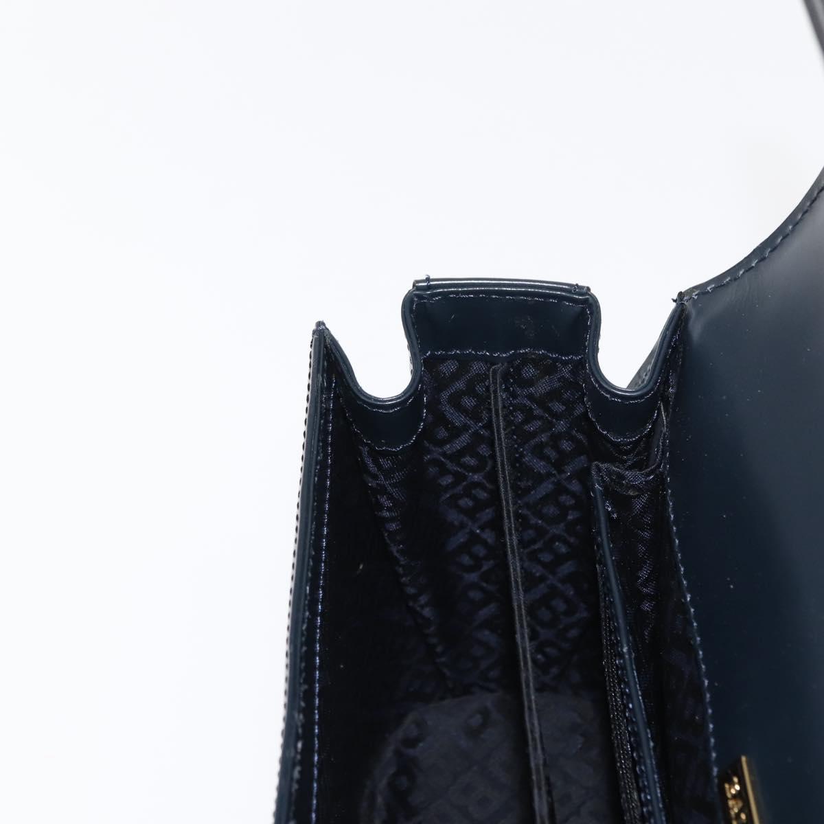 BALLY Shoulder Bag Leather Navy Auth BA6844