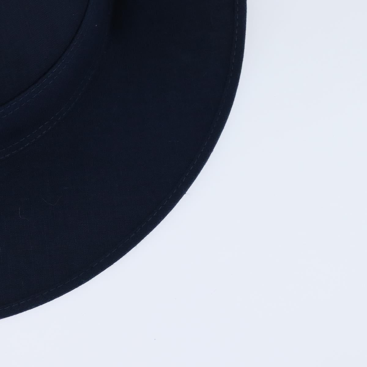 HERMES Hat Linen Navy Auth BA6848V