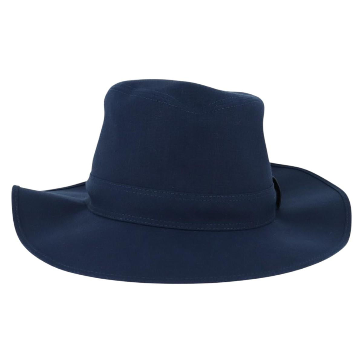 HERMES Hat Linen Navy Auth BA6848V