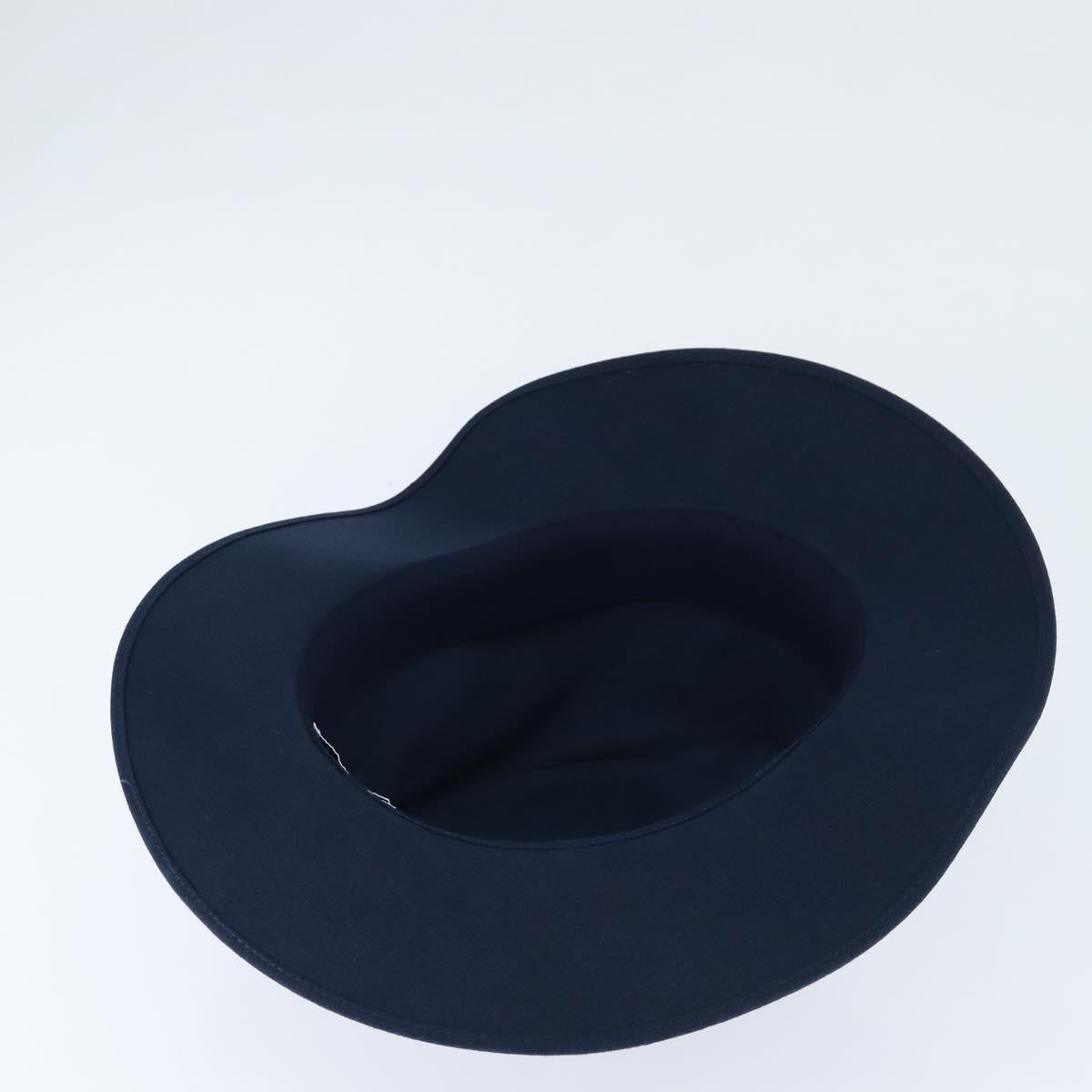 HERMES Hat Linen Navy Auth BA6848V