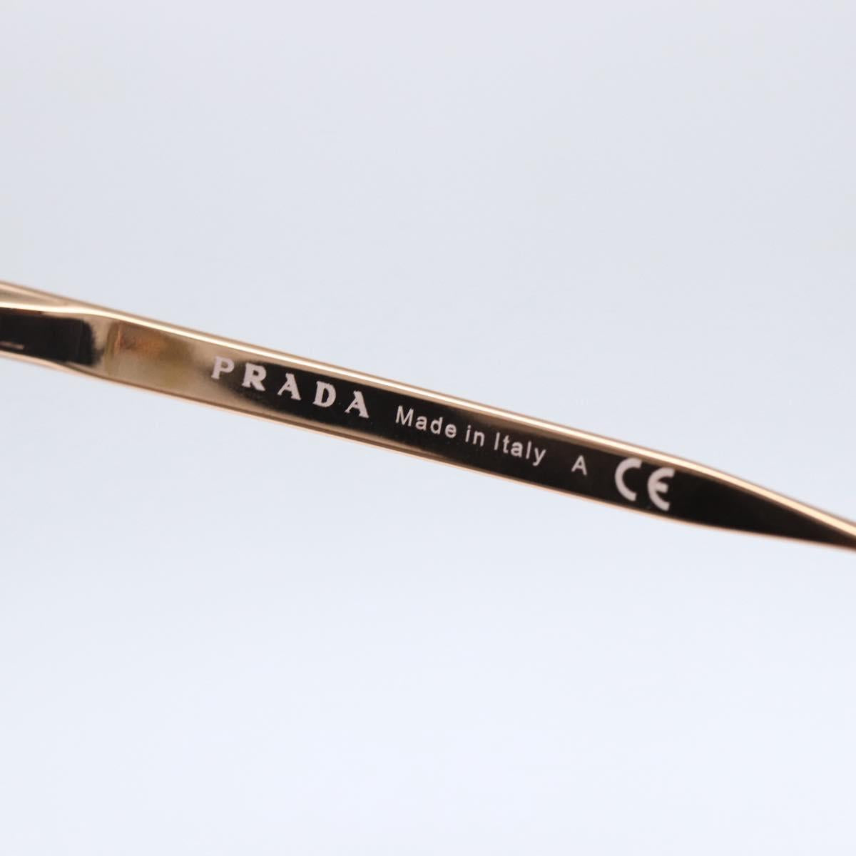PRADA Sunglasses metal plastic Purple Champagne Gold Auth BA6880