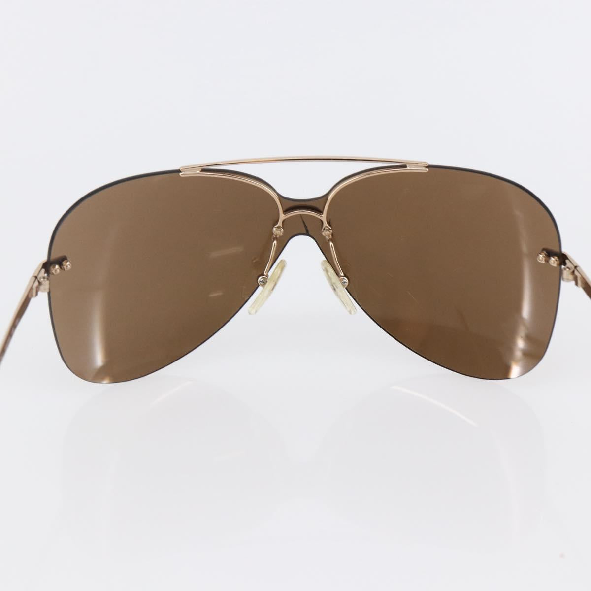 Christian Dior Sunglasses metal Brown Auth BA6884
