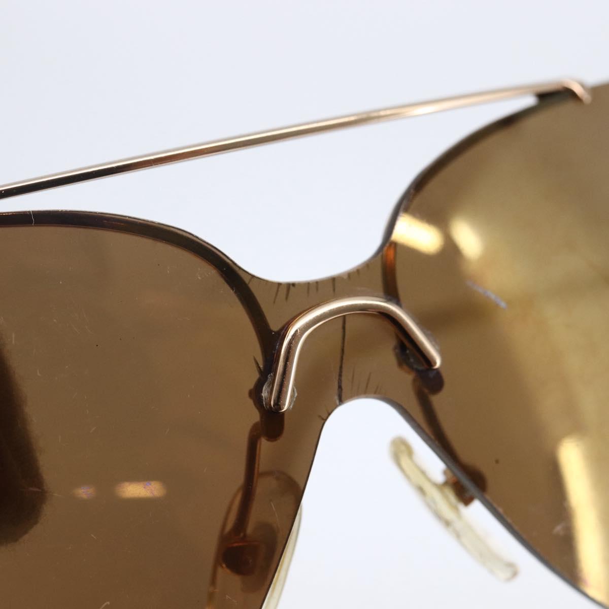 Christian Dior Sunglasses metal Brown Auth BA6884