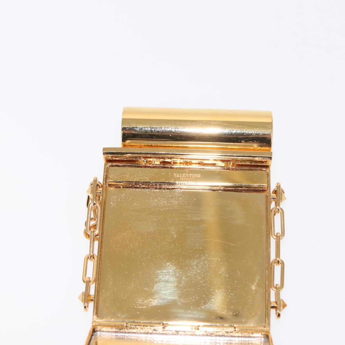 VALENTINO Lipstick Holder Cosmetic Pouch metal Pink Auth BA6885