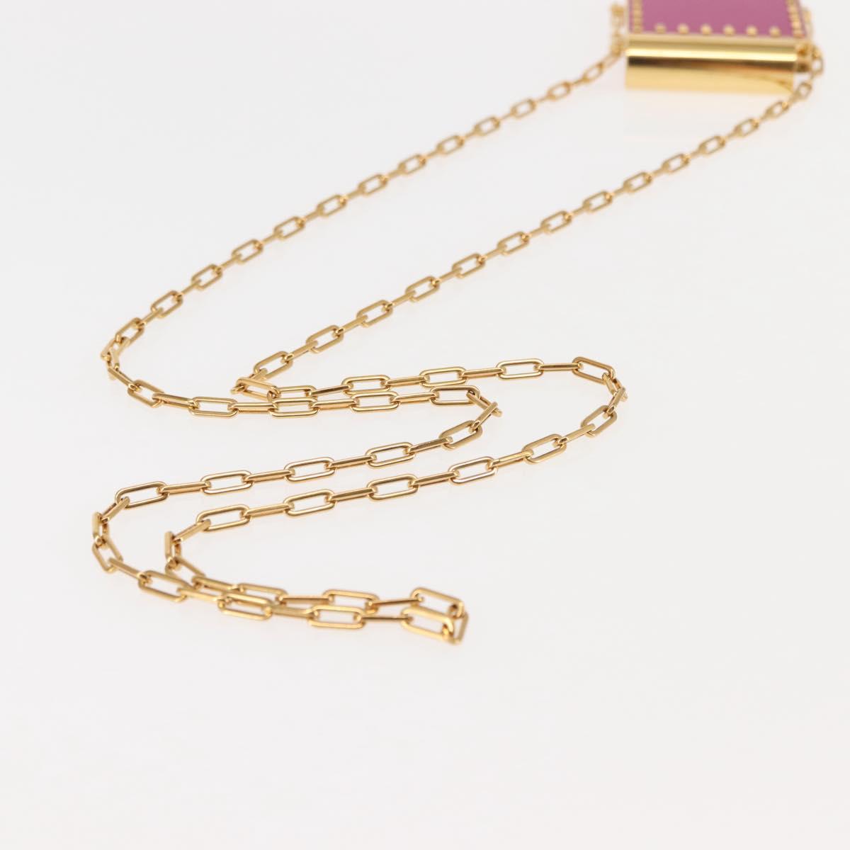 VALENTINO Lipstick Holder Cosmetic Pouch metal Pink Auth BA6885