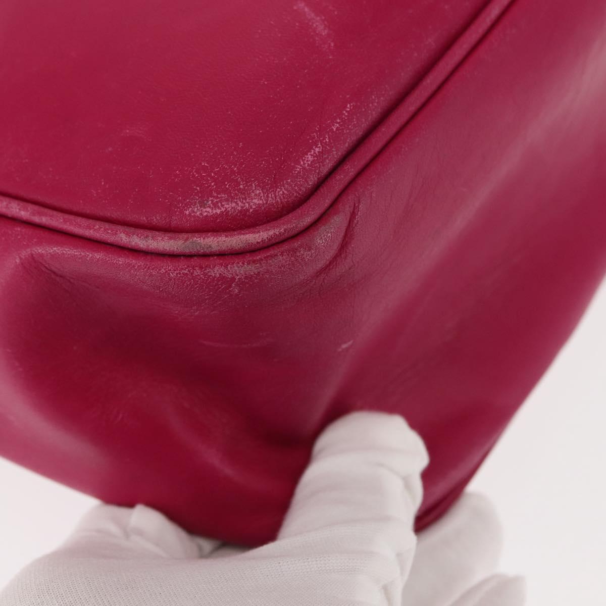 VALENTINO Shoulder Bag Leather Pink Auth BA6886