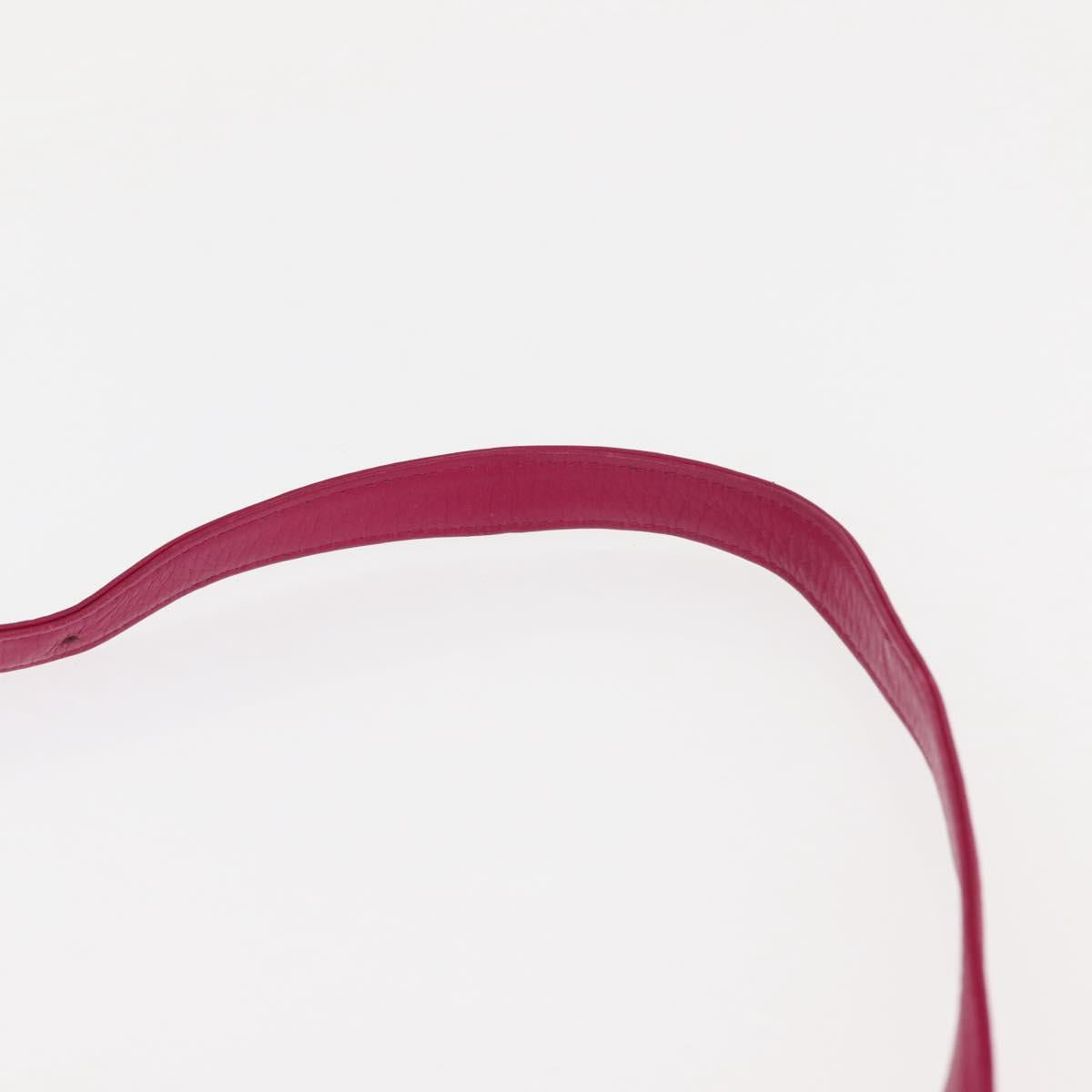 VALENTINO Shoulder Bag Leather Pink Auth BA6886