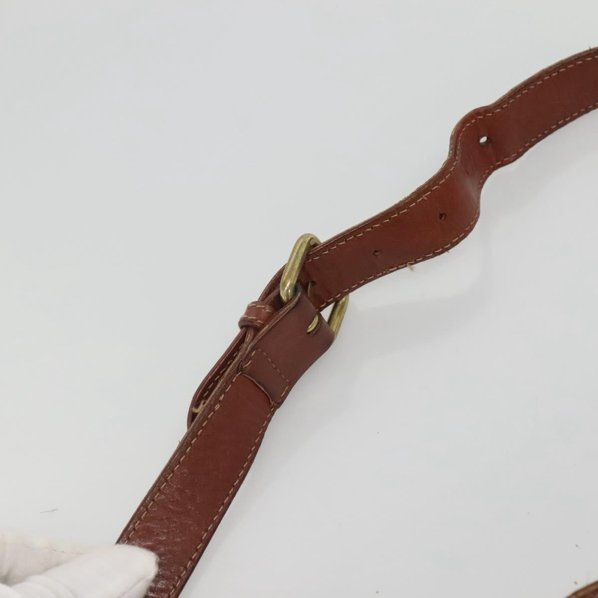 Burberrys Nova Check Shoulder Bag PVC Beige Brown gold Auth BA689