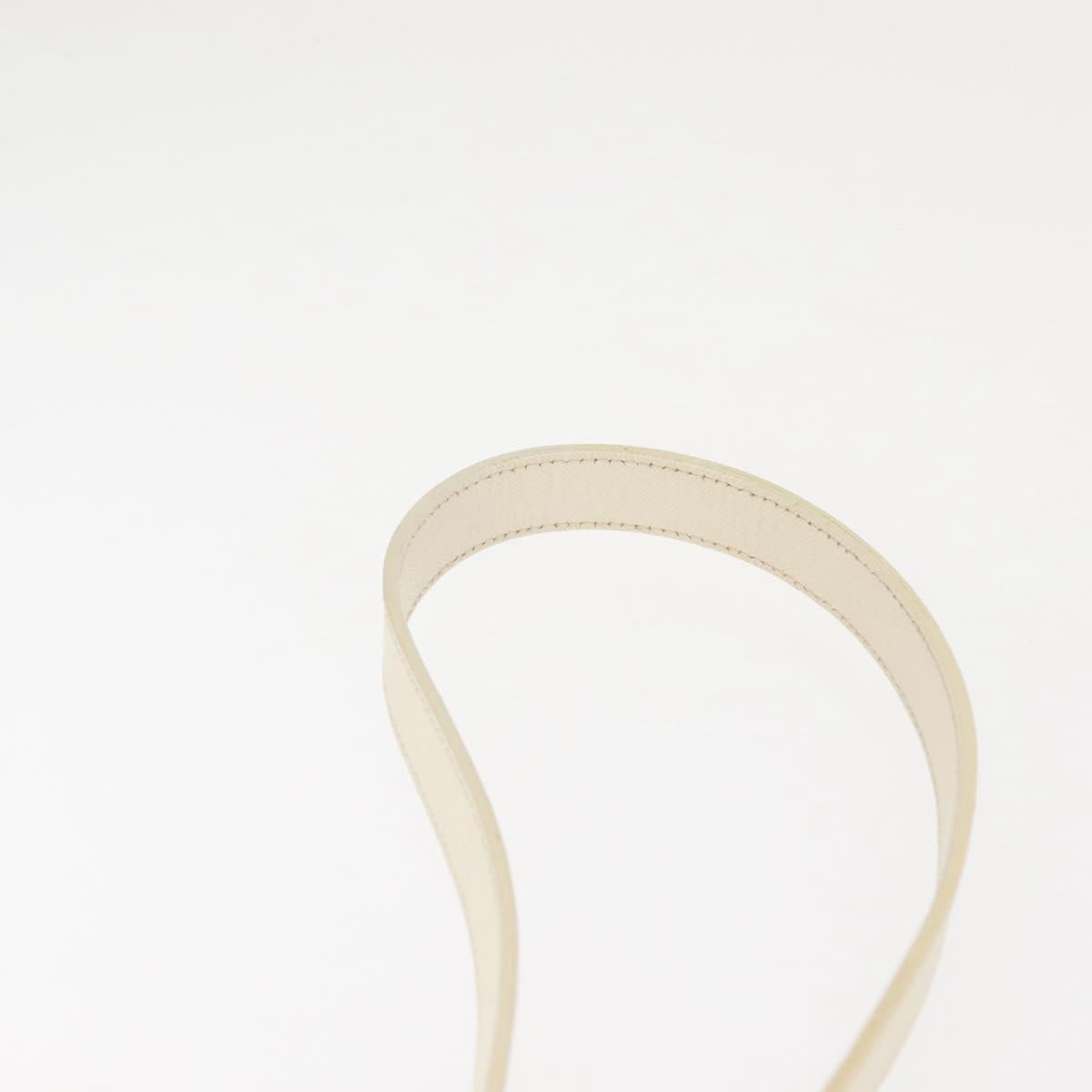 BURBERRY Nova Check Shoulder Bag Canvas Beige White Auth BA6890