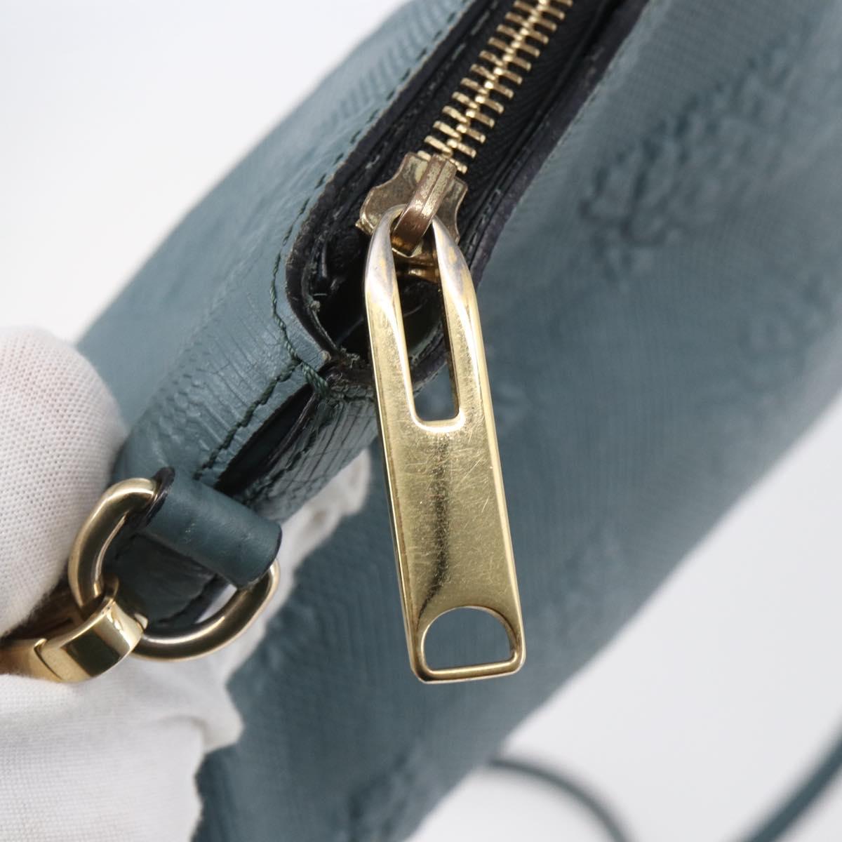 BURBERRY Shoulder Bag Leather Blue Auth BA6891