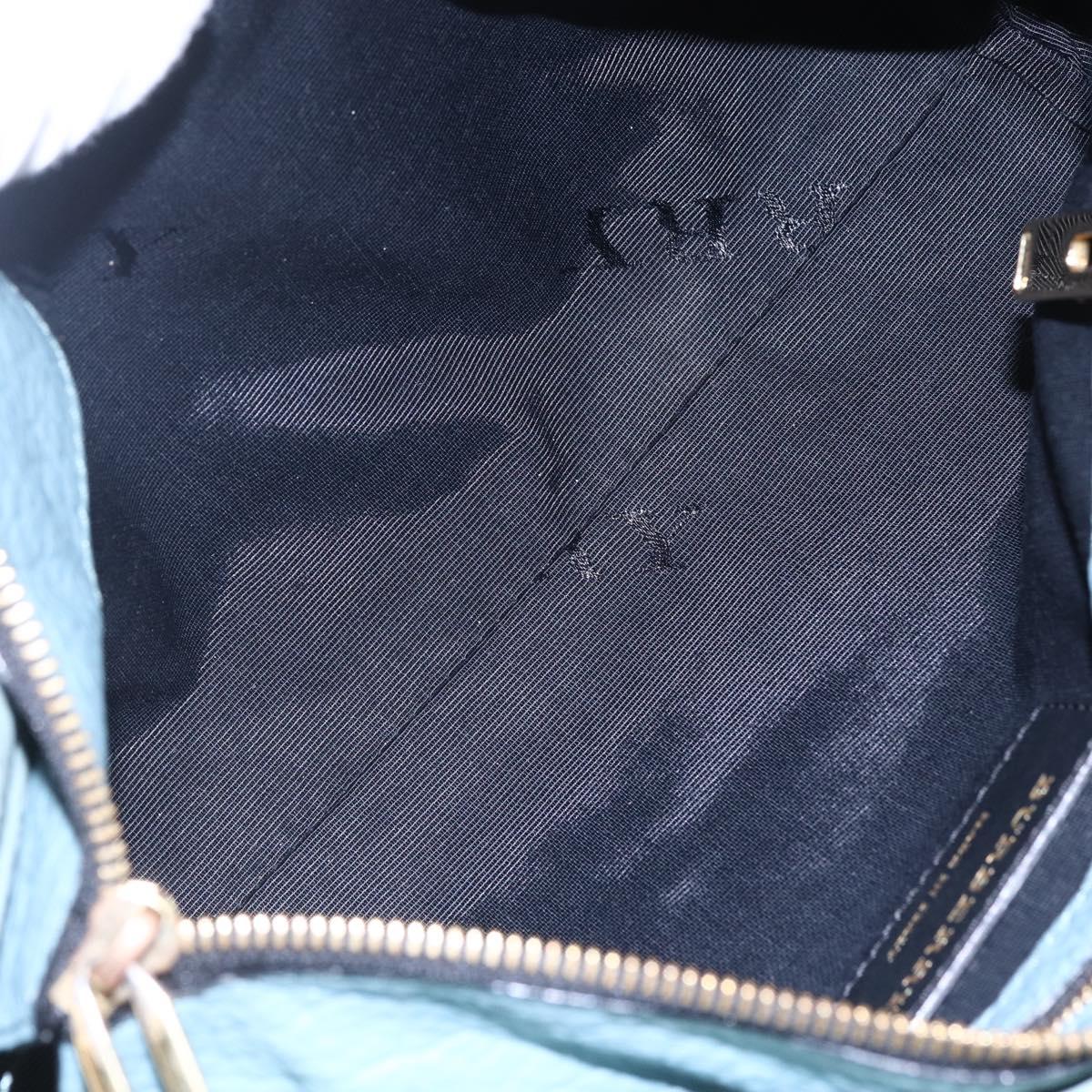 BURBERRY Shoulder Bag Leather Blue Auth BA6891