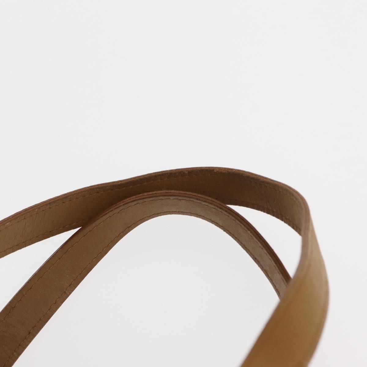 SAINT LAURENT Hand Bag Leather Black Auth BA6894