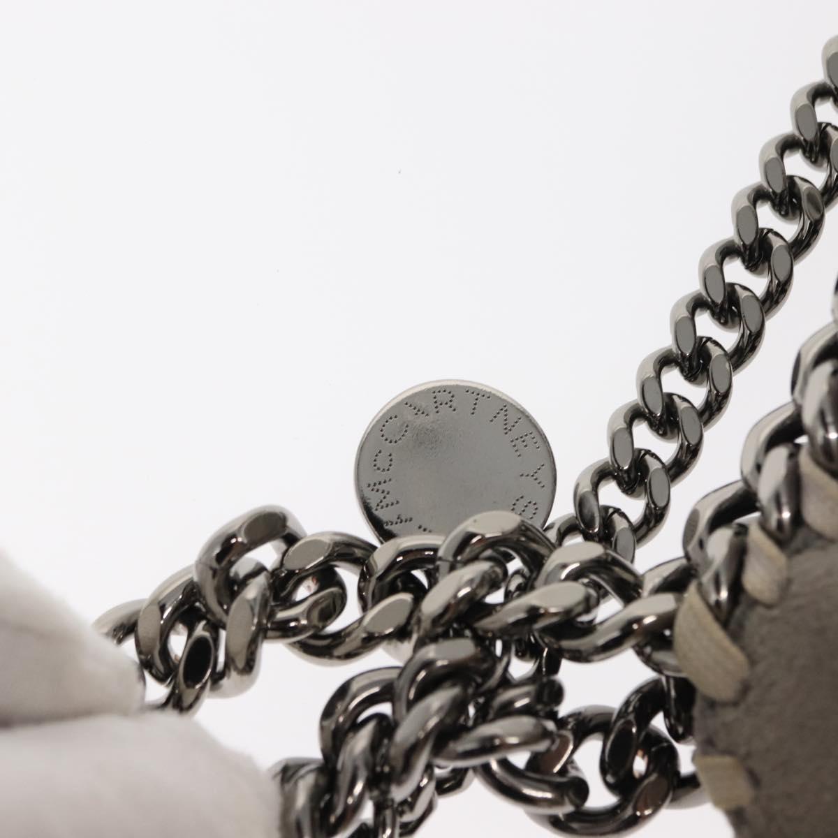 Stella MacCartney Falabella Chain Shoulder Bag polyester 2way Gray Auth BA6896