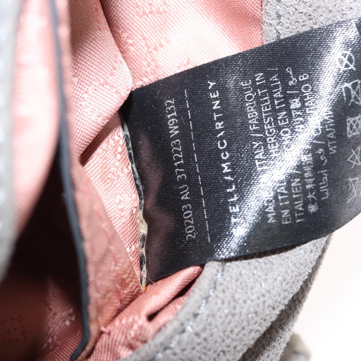 Stella MacCartney Falabella Chain Shoulder Bag polyester 2way Gray Auth BA6896