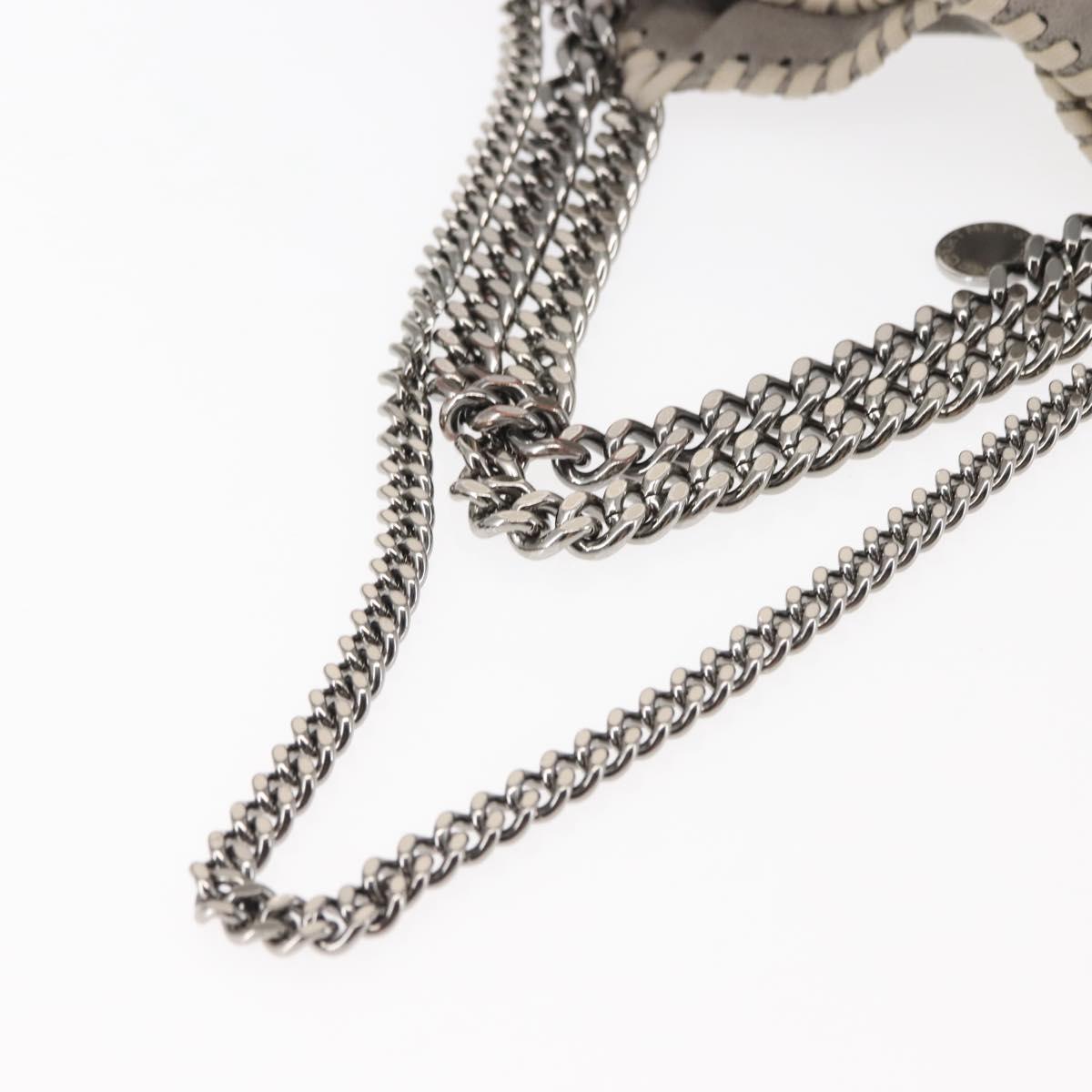 Stella MacCartney Falabella Chain Shoulder Bag polyester 2way Gray Auth BA6896