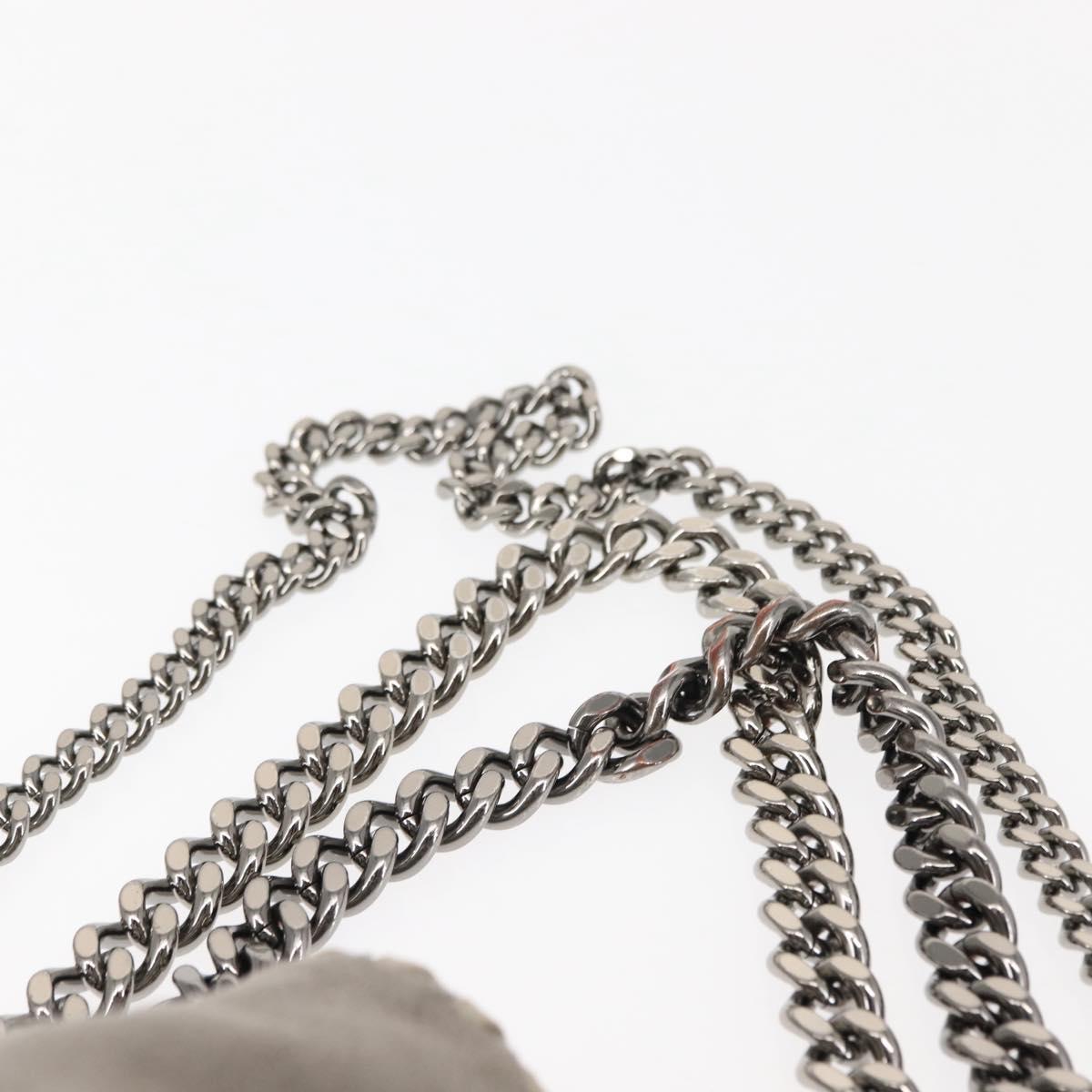 Stella MacCartney Falabella Chain Shoulder Bag polyester 2way Gray Auth BA6896