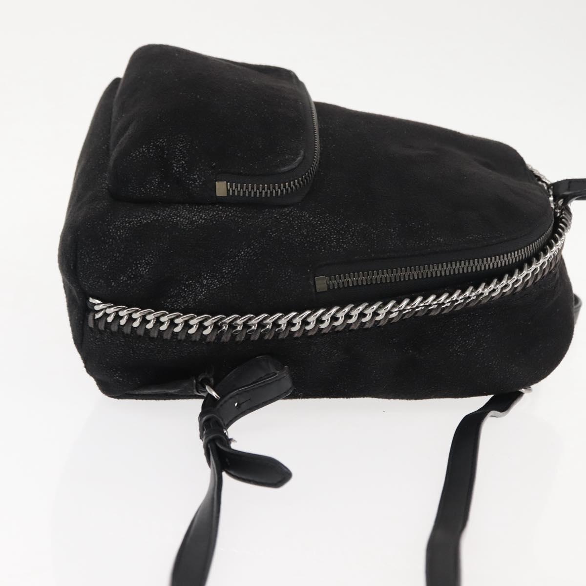 Stella MacCartney Falabella Backpack polyester Black Auth BA6897